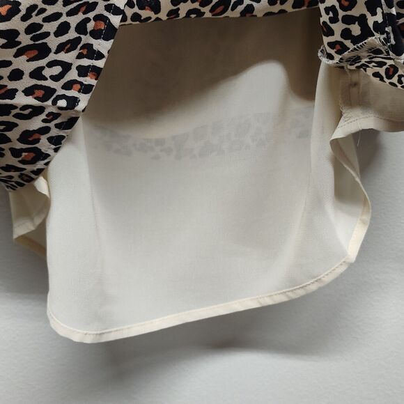 New Loft Outlet Cami Top Women Size M Leopard Animal Print Loose Casual Spring - Picture 4 of 8